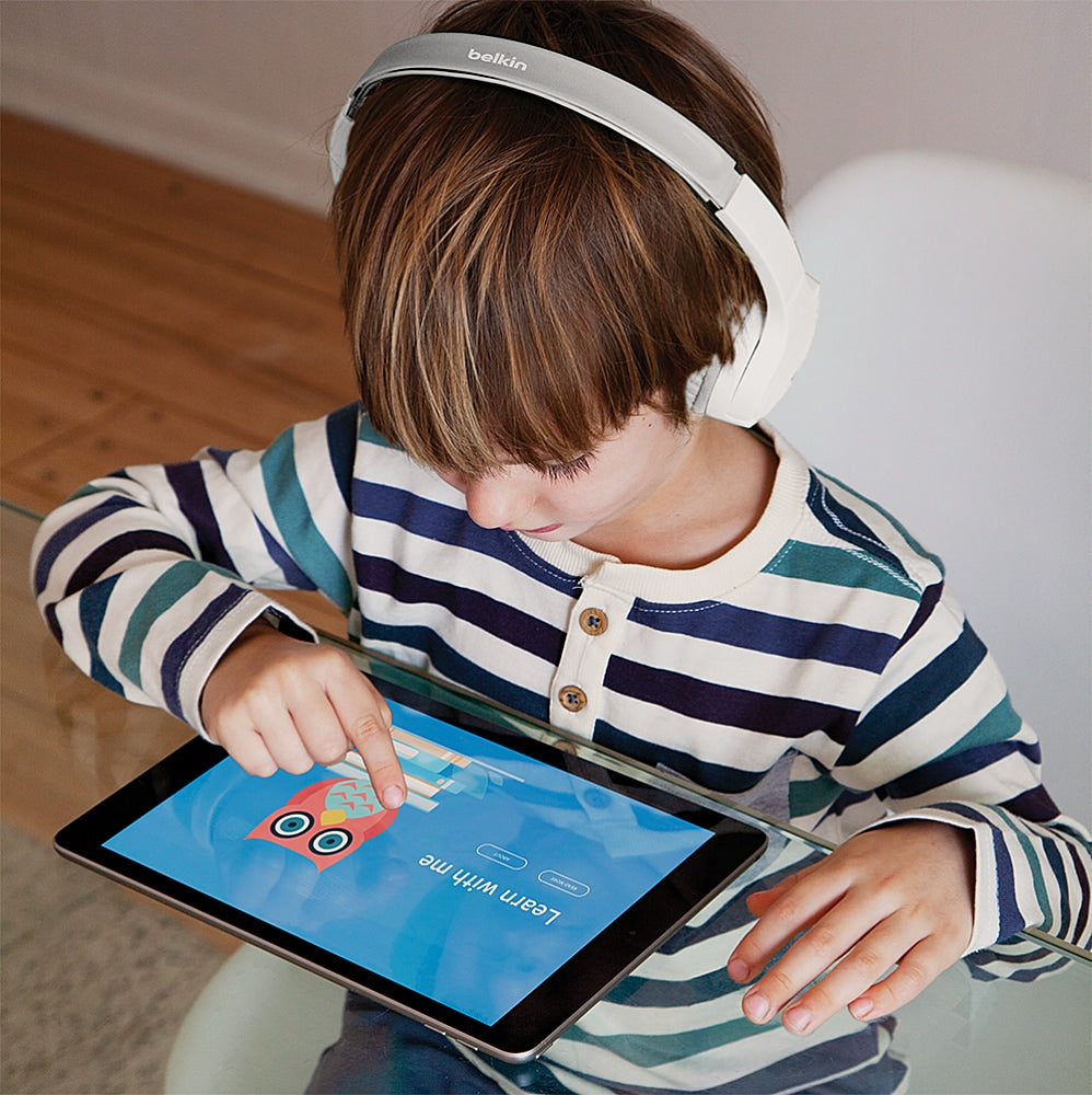 Belkin - Sound Form Mini Wireless On-Ear Headphones for Kid - White_3