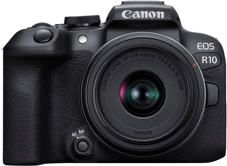 Canon - EOS R10 Mirrorless Camera with RF-S 18-45 f/4.5-6.3 IS STM Lens - Black_0