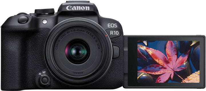 Canon - EOS R10 Mirrorless Camera with RF-S 18-45 f/4.5-6.3 IS STM Lens - Black_2