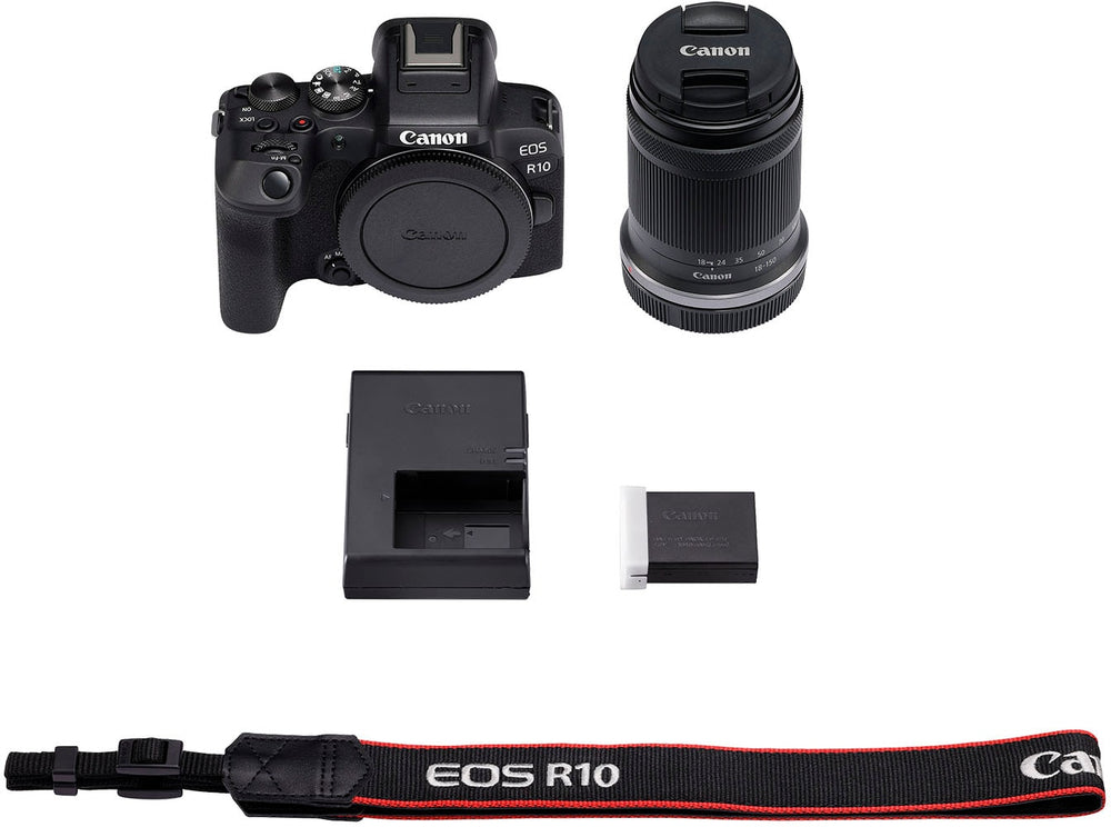Canon - EOS R10 Mirrorless Camera with RF-S 18-150mm f/3.5-6.3 IS STM Lens - Black_1