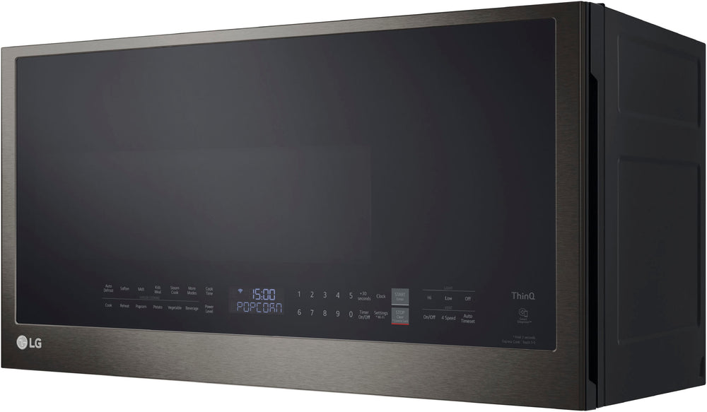 LG - 2.0 Cu. Ft. Over-the-Range Microwave with Sensor Cooking and EasyClean - Black stainless steel_1