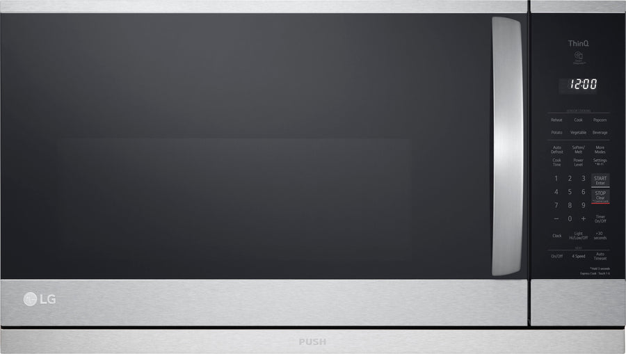 LG - 2.1 Cu. Ft. Over-the-Range Microwave with Sensor Cooking and EasyClean - Stainless steel_0