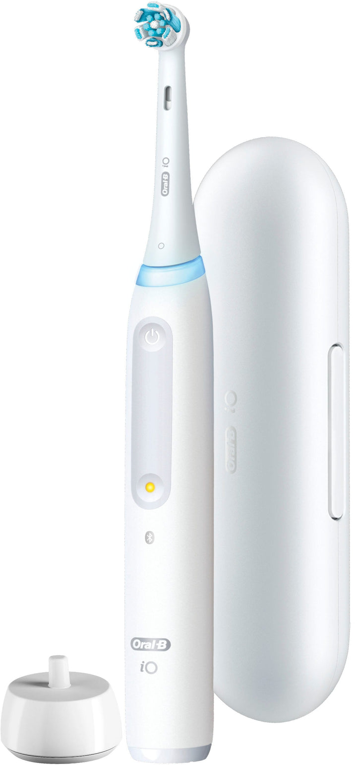 Oral-B - iO Series 4 Rechargeable Electric Toothbrush w/Brush Head - White_0