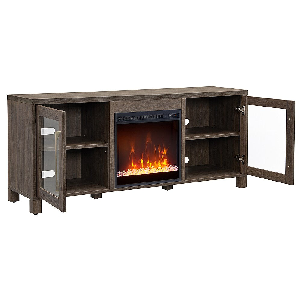 Camden&Wells - Quincy Crystal Fireplace TV Stand for Most TVs up to 65" - Alder Brown_7