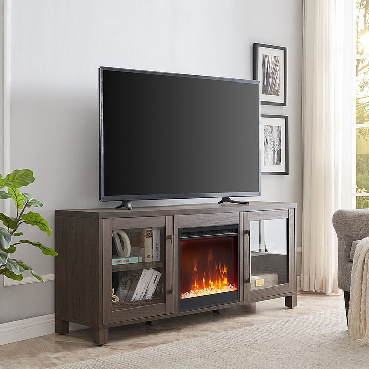 Camden&Wells - Quincy Crystal Fireplace TV Stand for Most TVs up to 65" - Alder Brown_3