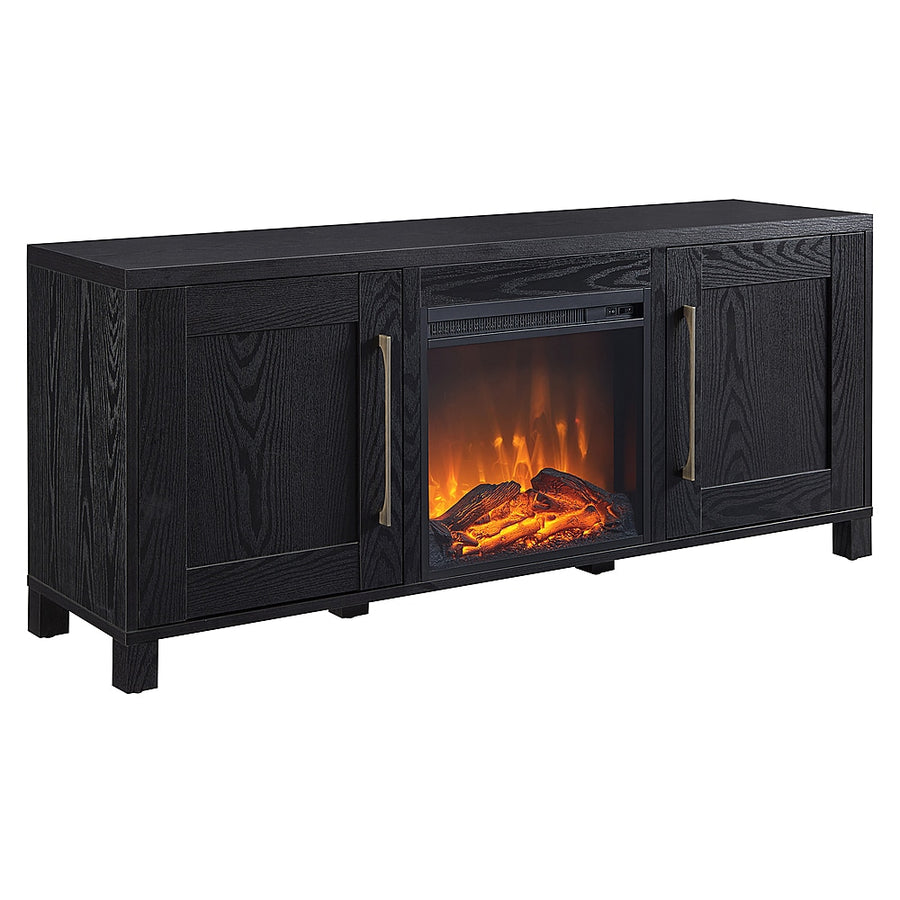 Camden&Wells - Chabot Log Fireplace TV Stand for Most TVs up to 65" - Black Grain_0