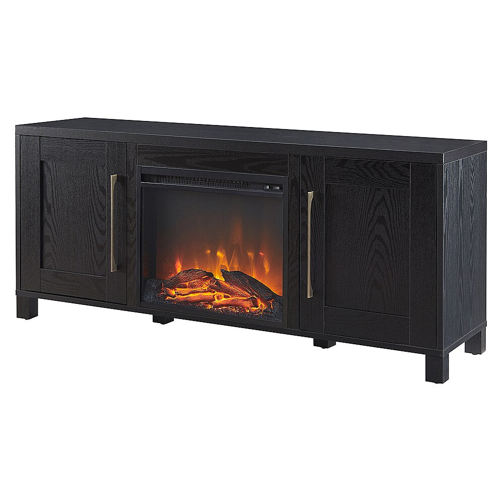 Camden&Wells - Chabot Log Fireplace TV Stand for Most TVs up to 65" - Black Grain_8