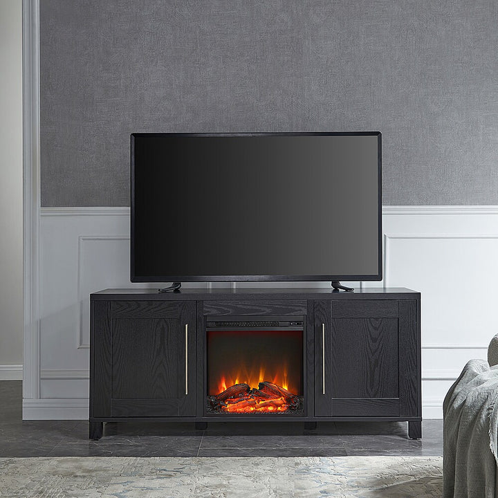Camden&Wells - Chabot Log Fireplace TV Stand for Most TVs up to 65" - Black Grain_2