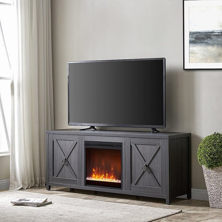Camden&Wells - Granger Crystal Fireplace TV Stand for Most TVs up to 65" - Charcoal Gray_2