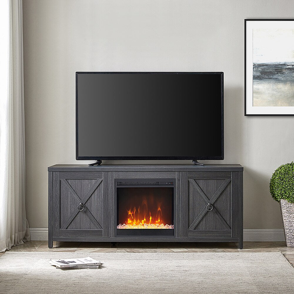 Camden&Wells - Granger Crystal Fireplace TV Stand for Most TVs up to 65" - Charcoal Gray_1