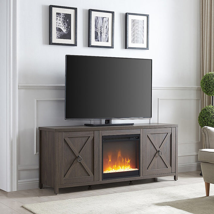 Camden&Wells - Granger Crystal Fireplace TV Stand for Most TVs up to 65" - Alder Brown_3