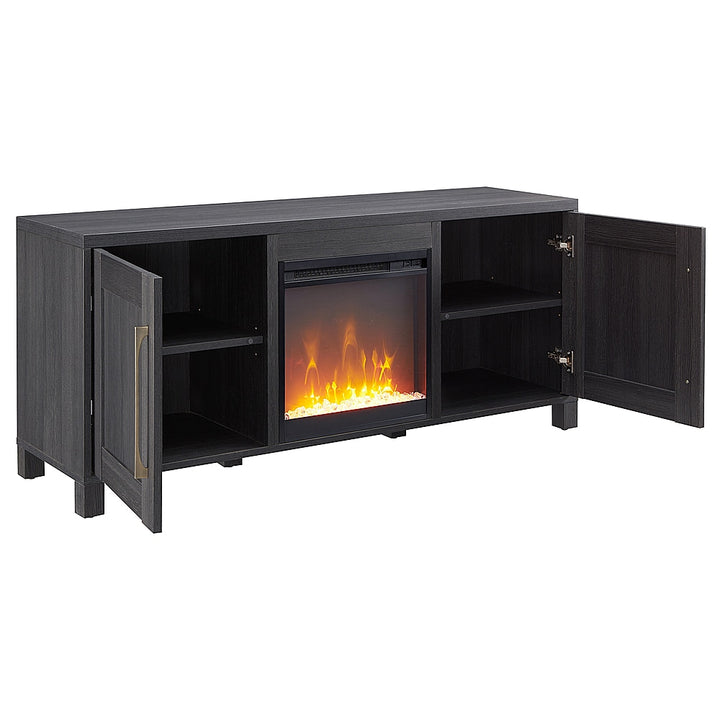 Camden&Wells - Chabot Crystal Fireplace TV Stand for TVs up to 65" - Charcoal Gray_6