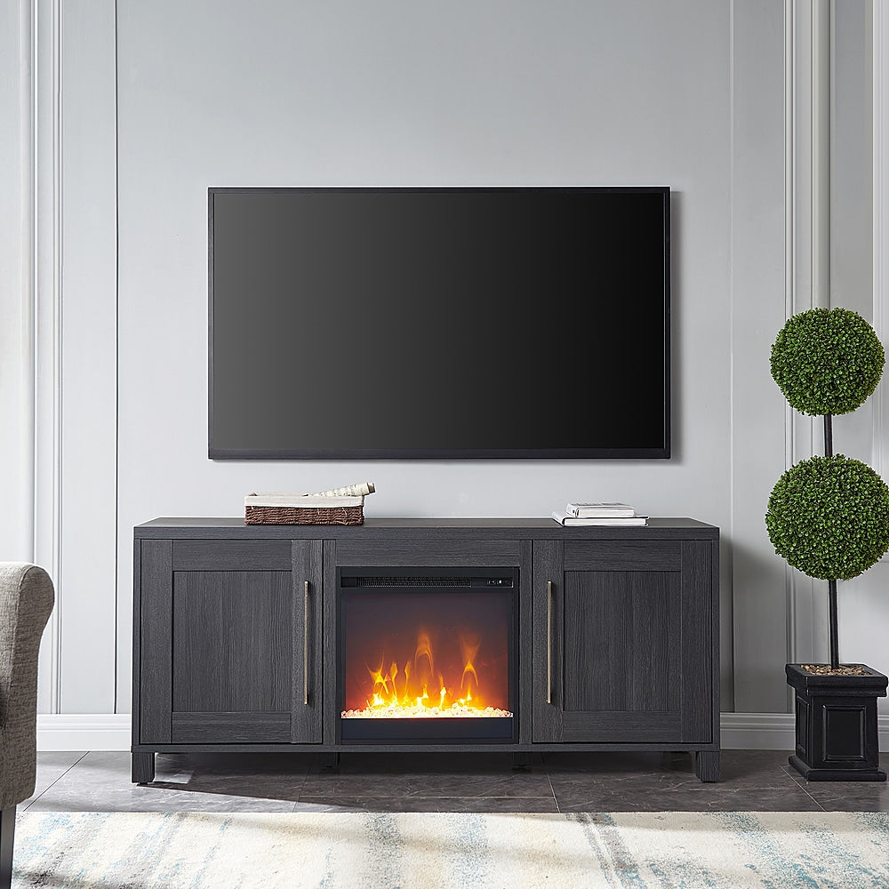 Camden&Wells - Chabot Crystal Fireplace TV Stand for TVs up to 65" - Charcoal Gray_1