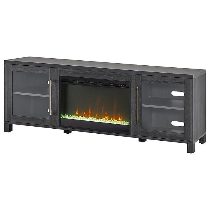 Camden&Wells - Quincy Crystal Fireplace TV Stand for TVs up to 80" - Charcoal Gray_8