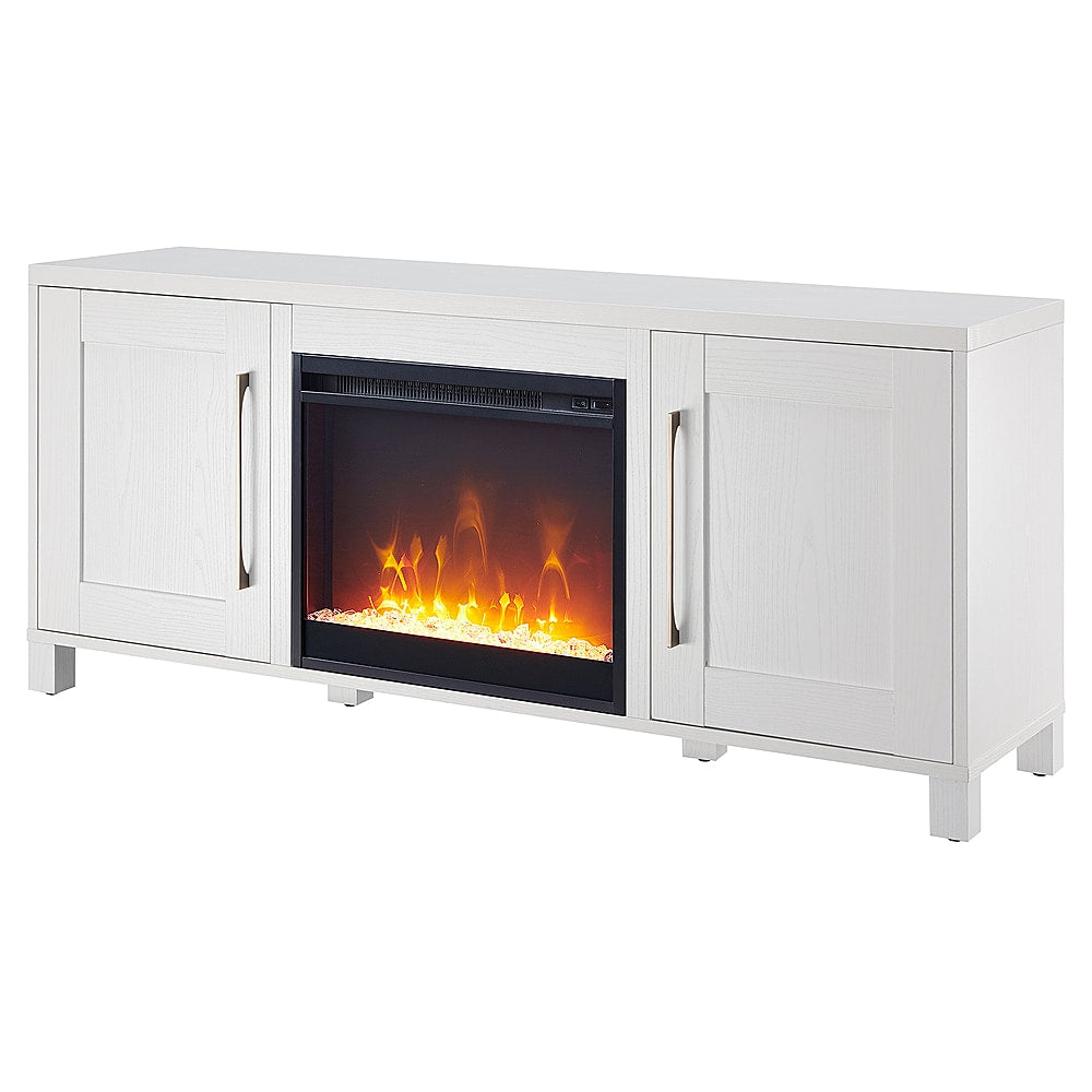 Camden&Wells - Chabot Crystal Fireplace TV Stand for TVs up to 65" - White_7