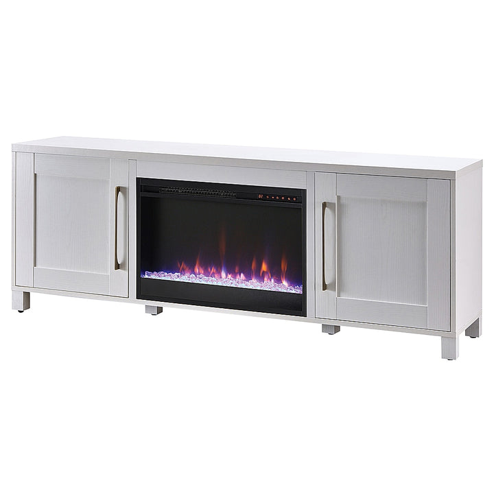 Camden&Wells - Chabot Crystal Fireplace TV Stand for TVs up to 80" - White_8