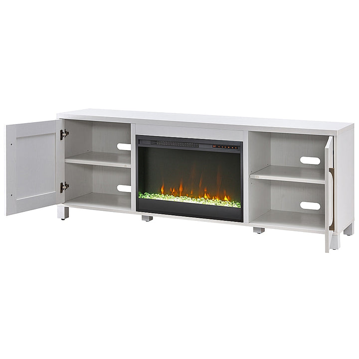 Camden&Wells - Chabot Crystal Fireplace TV Stand for TVs up to 80" - White_7