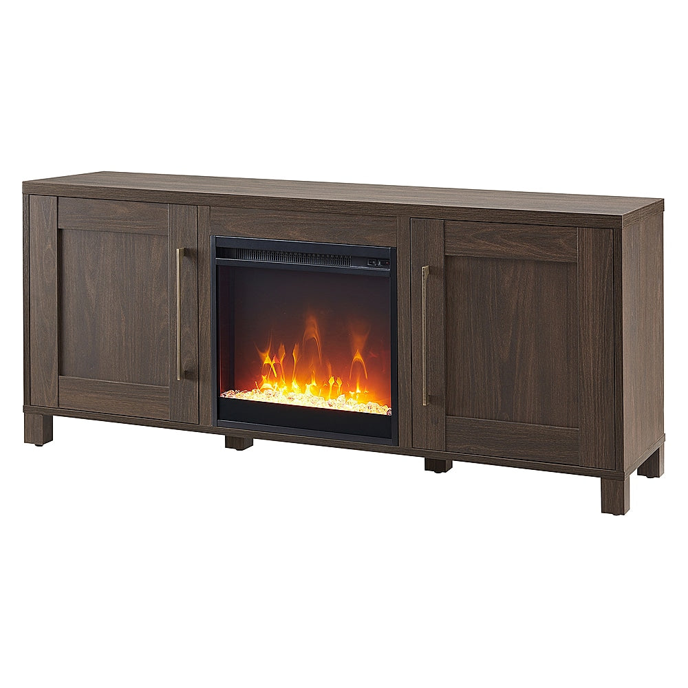 Camden&Wells - Chabot Crystal Fireplace TV Stand for TVs up to 65" - Alder Brown_7