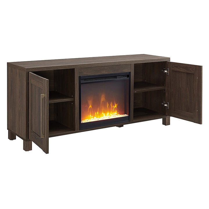 Camden&Wells - Chabot Crystal Fireplace TV Stand for TVs up to 65" - Alder Brown_6