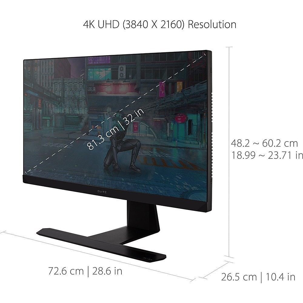 ViewSonic Elite 32" LCD 4K UHD G-SYNC Monitor with HDR1400 (DisplayPort, USB, HDMI) - Black_18