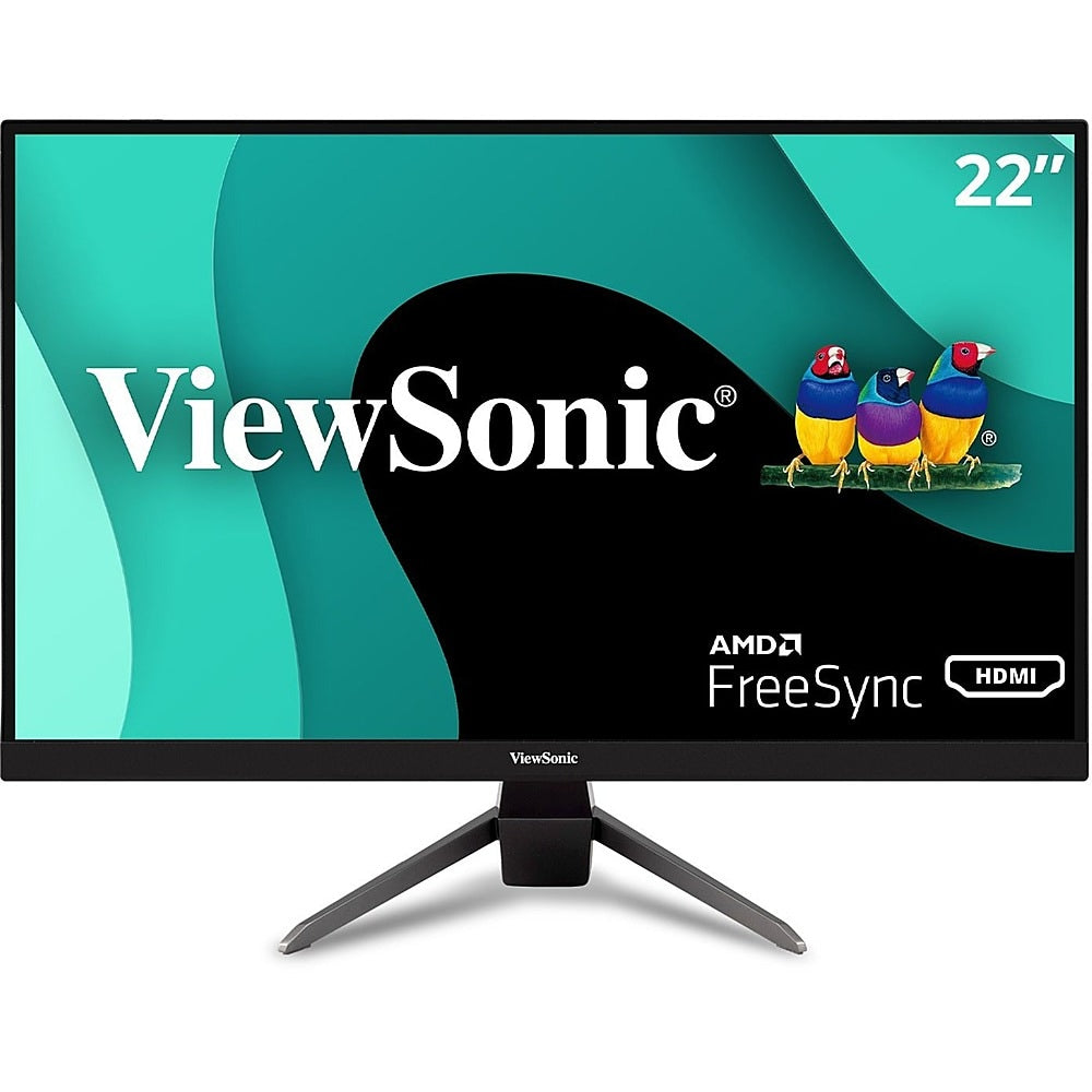 ViewSonic - 21.5 LCD FHD Monitor (DisplayPort VGA, HDMI) - Black_0