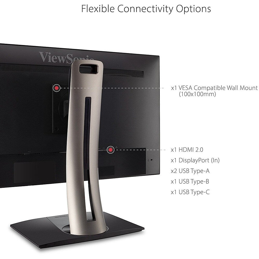 ViewSonic - ColorPro 27 LCD 4K UHD Monitor (DisplayPort USB, HDMI) - Black_2