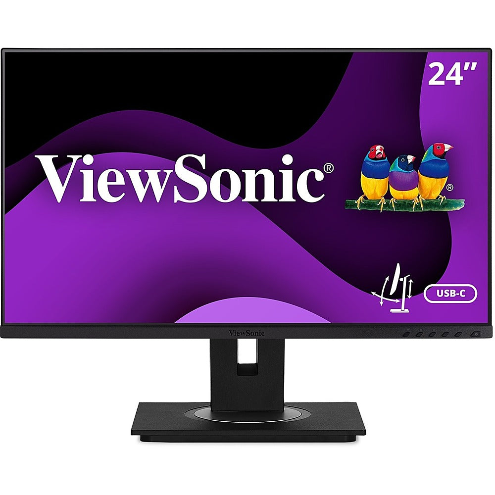 ViewSonic - 23.8 LCD FHD Monitor (DisplayPort USB, HDMI) - Black_0