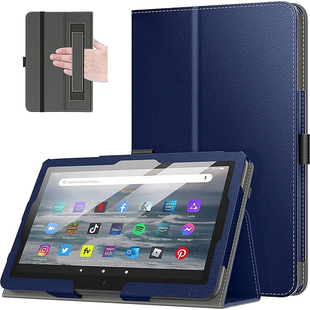 SaharaCase - Hand Strap Series Folio Case for Amazon Fire 7 (2022) - Blue_7