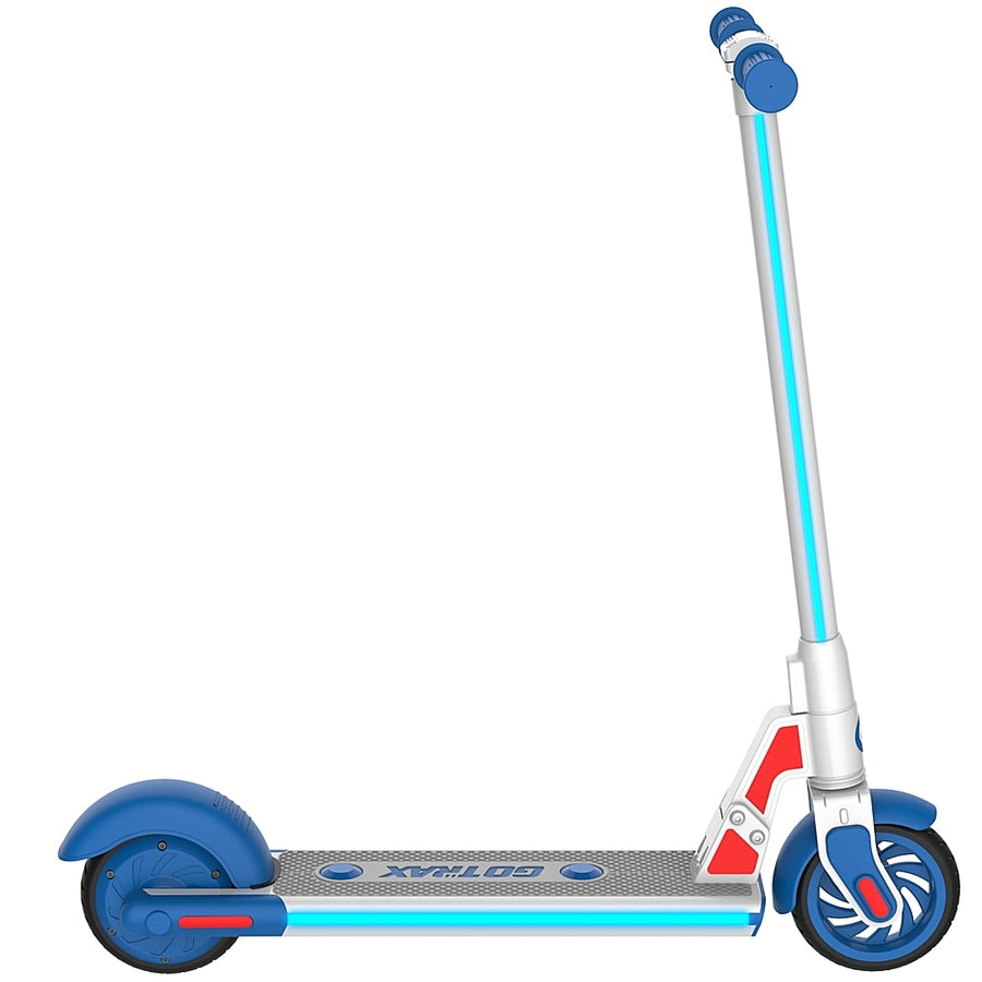 GoTrax - GKS Plus Electric Scooter for Kids w/ 7mi Max Operating Range & 7.5 Max Speed - Blue_0