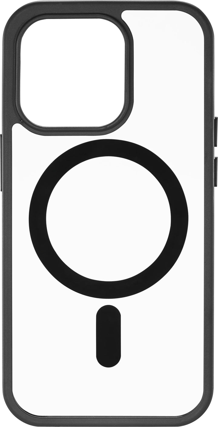Insignia™ - Hard-Shell Case with MagSafe for iPhone 14 Pro - Clear/Black_0