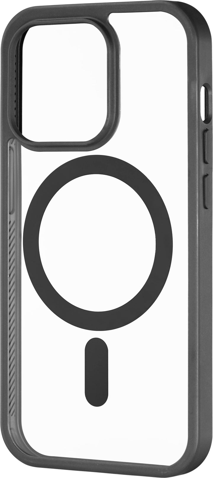 Insignia™ - Hard-Shell Case with MagSafe for iPhone 14 Pro - Clear/Black_2