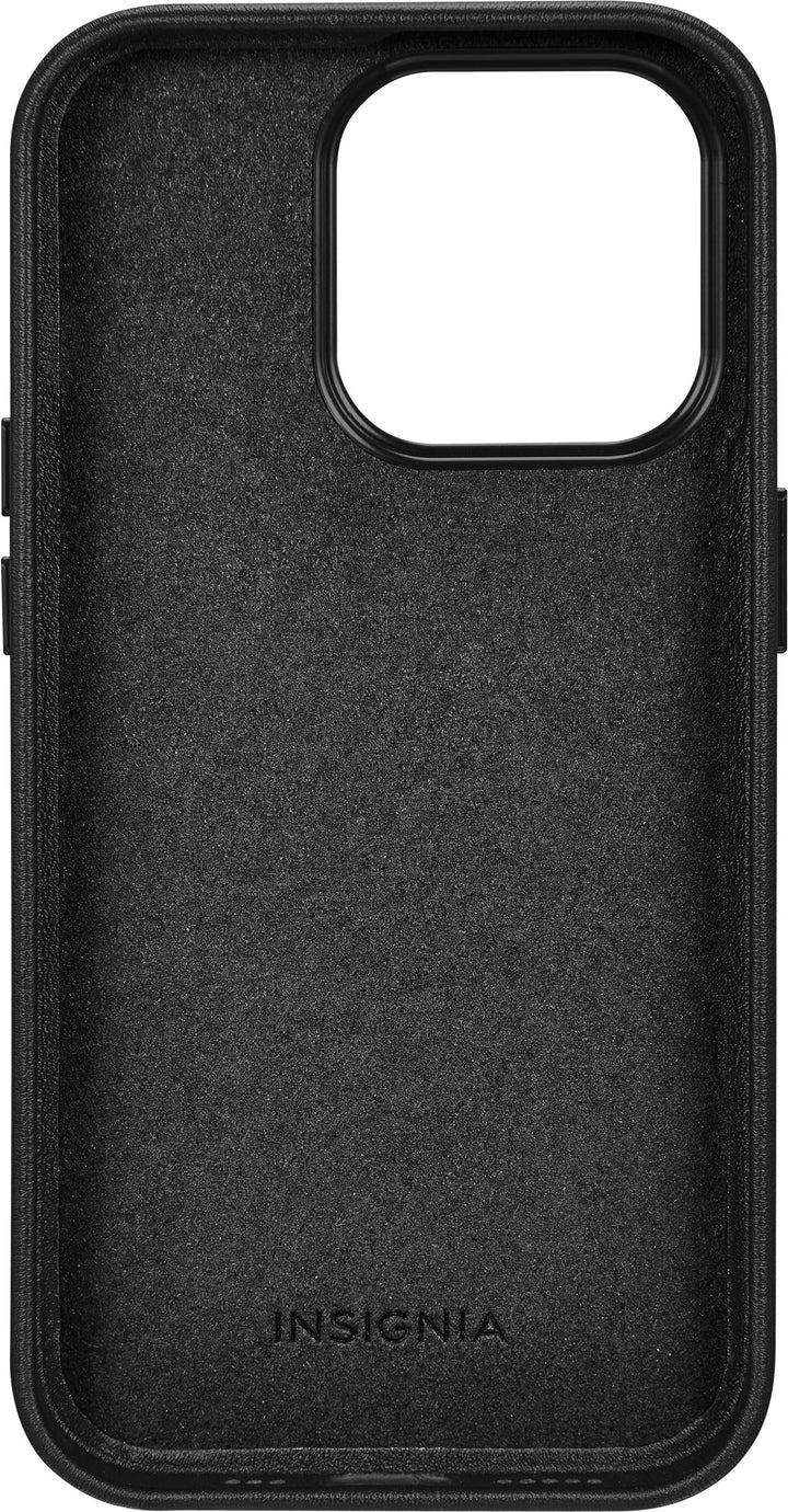 Insignia™ - Leather Wallet Case for iPhone 14 Pro - Black_5