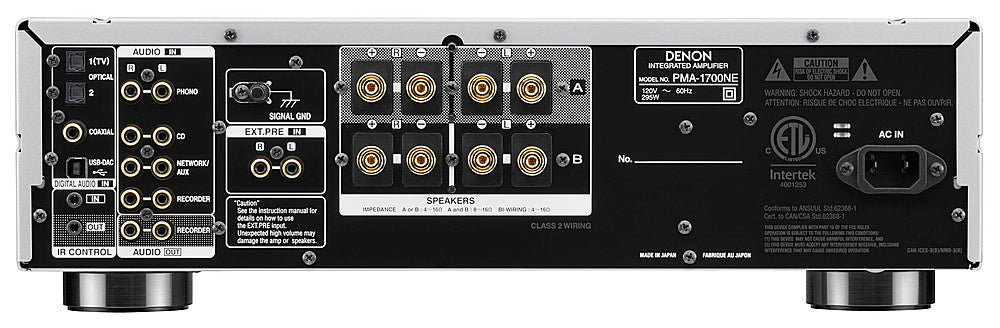 Denon - PMA-1700NE 140W 2.0-Ch Integrated Amplifier - Silver_1