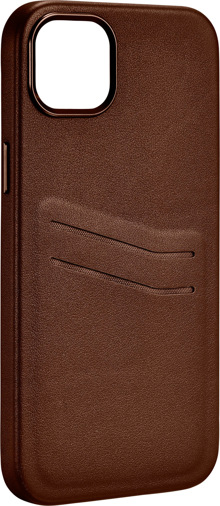 Insignia™ - Leather Wallet Case for iPhone 14 Plus - Bourbon_1