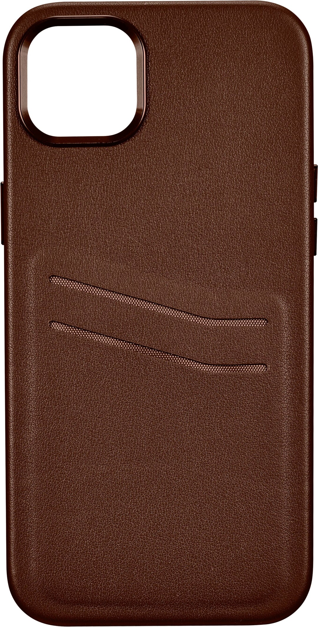 Insignia™ - Leather Wallet Case for iPhone 14 Plus - Bourbon_0