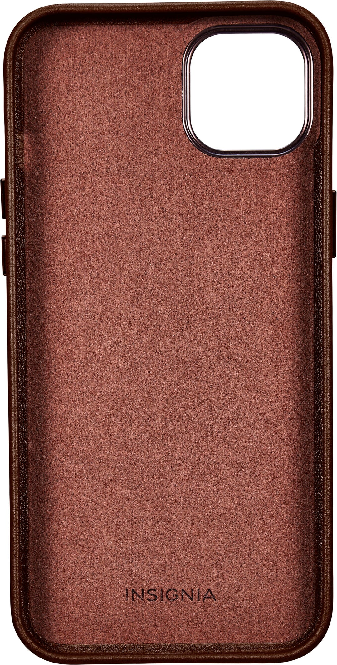 Insignia™ - Leather Wallet Case for iPhone 14 Plus - Bourbon_5