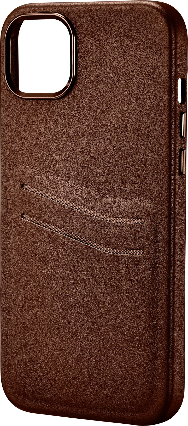 Insignia™ - Leather Wallet Case for iPhone 14 Plus - Bourbon_2