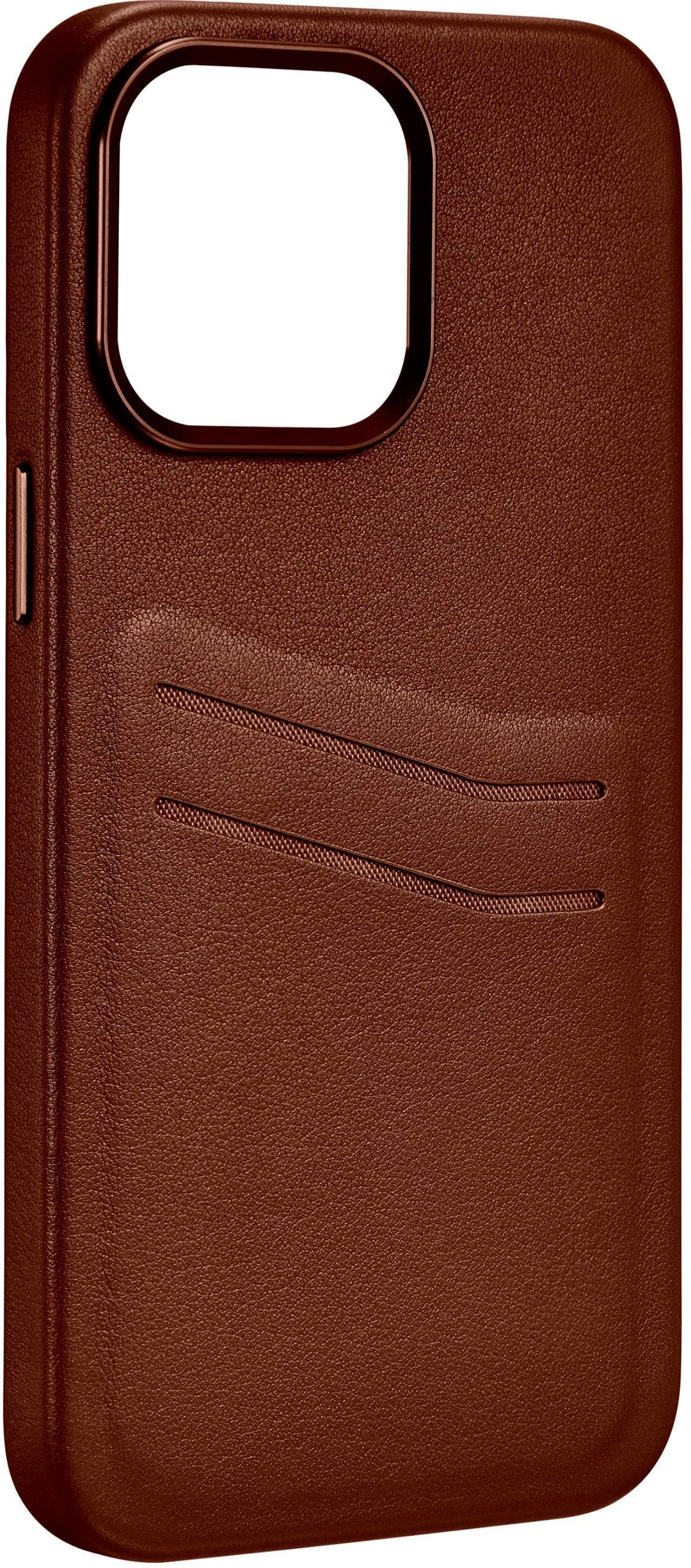 Insignia™ - Leather Wallet Case for iPhone 14 Pro Max - Bourbon_1