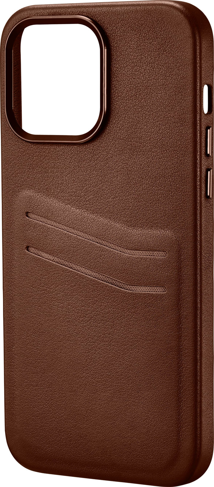 Insignia™ - Leather Wallet Case for iPhone 14 Pro Max - Bourbon_2