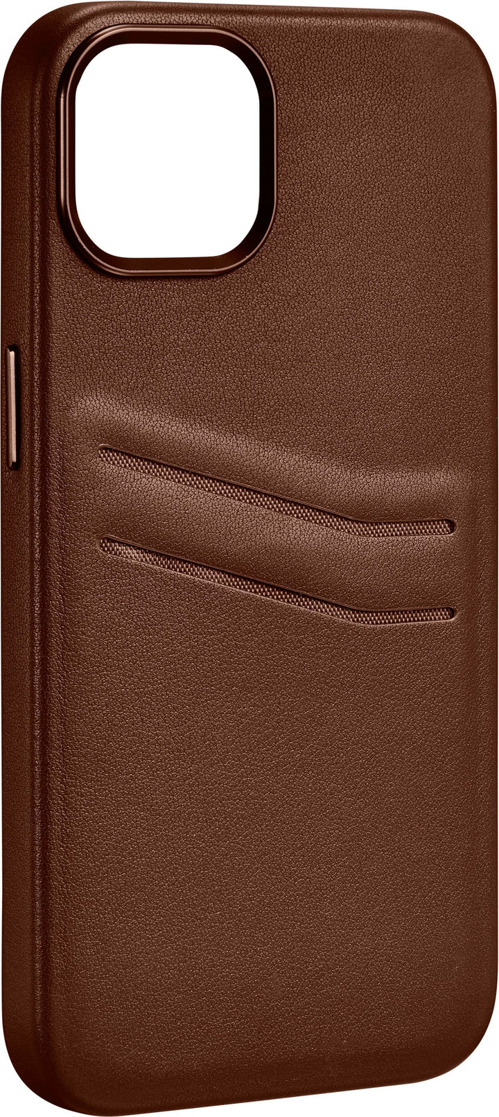 Insignia™ - Leather Wallet Case for iPhone 14 and iPhone 13 - Bourbon_1