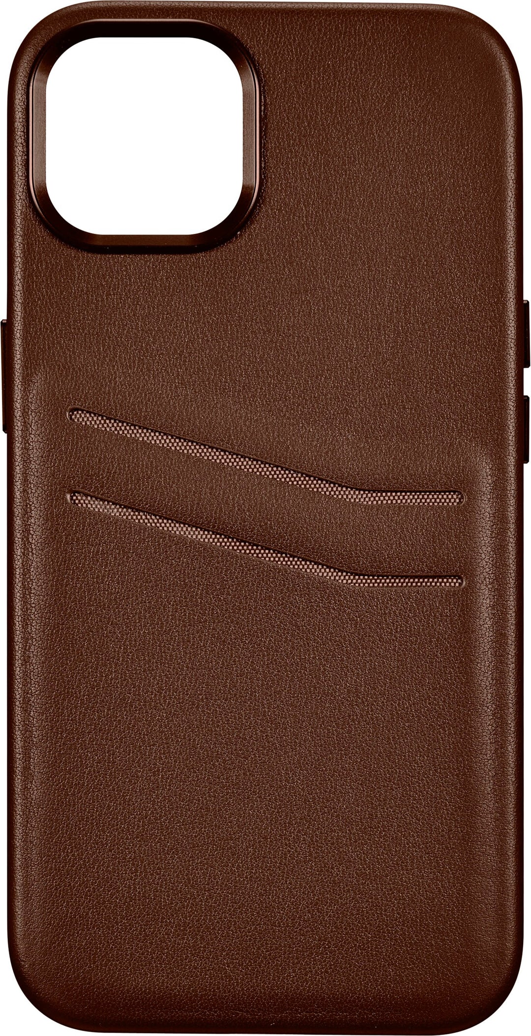 Insignia™ - Leather Wallet Case for iPhone 14 and iPhone 13 - Bourbon_0