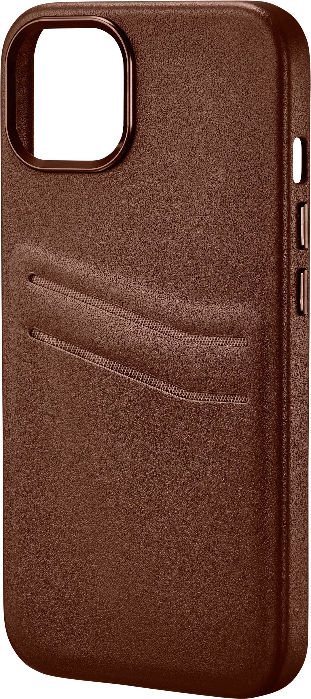 Insignia™ - Leather Wallet Case for iPhone 14 and iPhone 13 - Bourbon_2