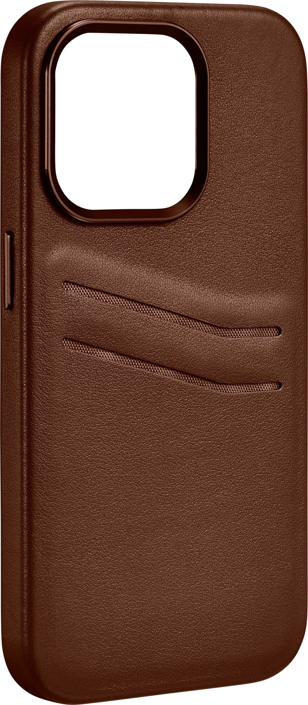 Insignia™ - Leather Wallet Case for iPhone 14 Pro - Bourbon_1