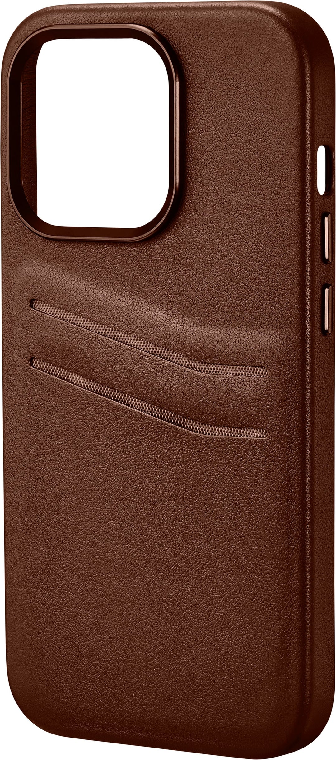 Insignia™ - Leather Wallet Case for iPhone 14 Pro - Bourbon_2