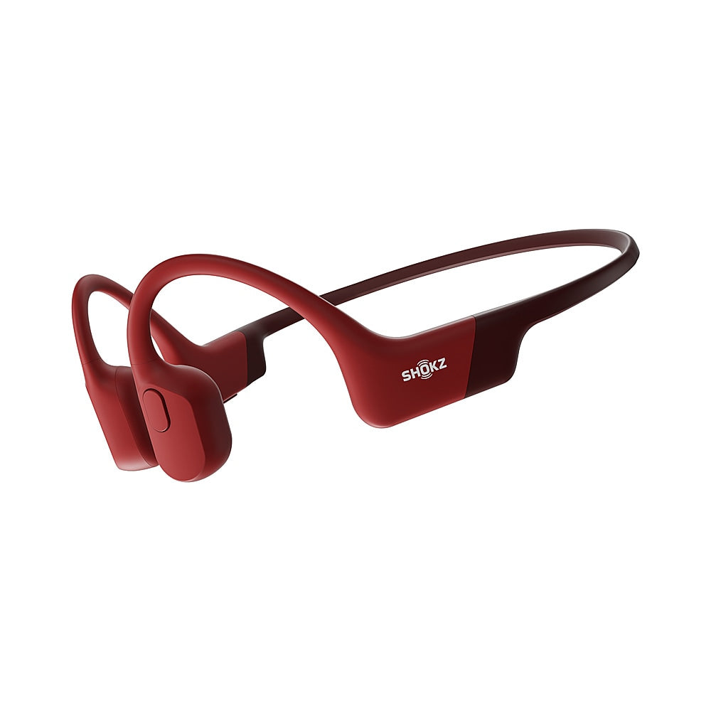 Shokz - OpenRun Bone Conduction Open-Ear Endurance Headphones - Red_0