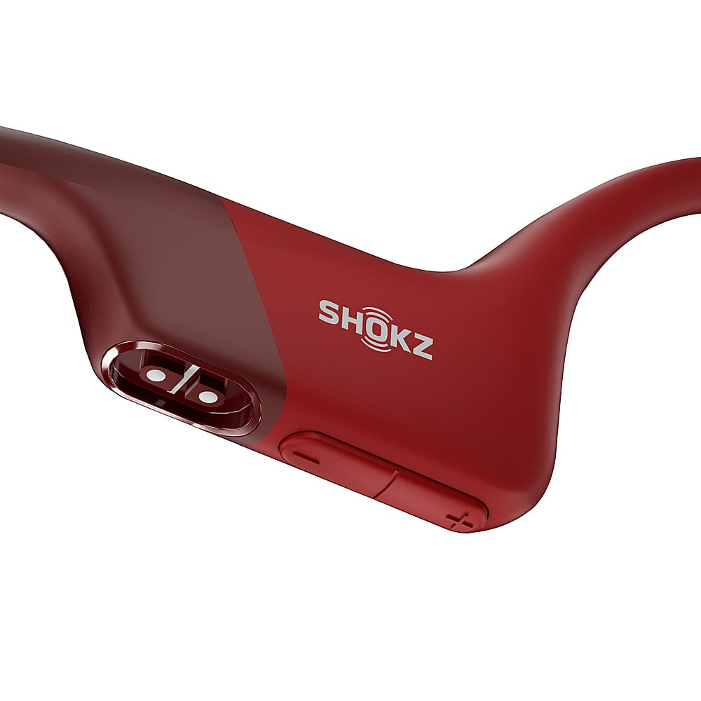 Shokz - OpenRun Bone Conduction Open-Ear Endurance Headphones - Red_3