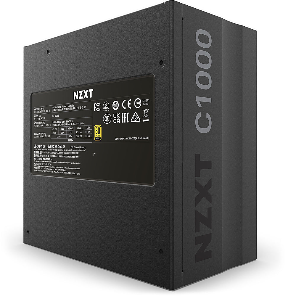 NZXT - C-1000 ATX Gaming Power Supply - Black_2