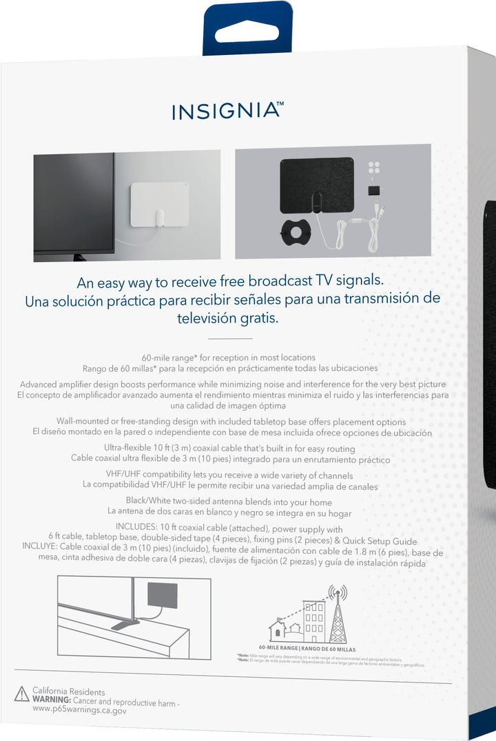 Insignia™ - Amplified Ultra-Thin Indoor HDTV Antenna - Black_6