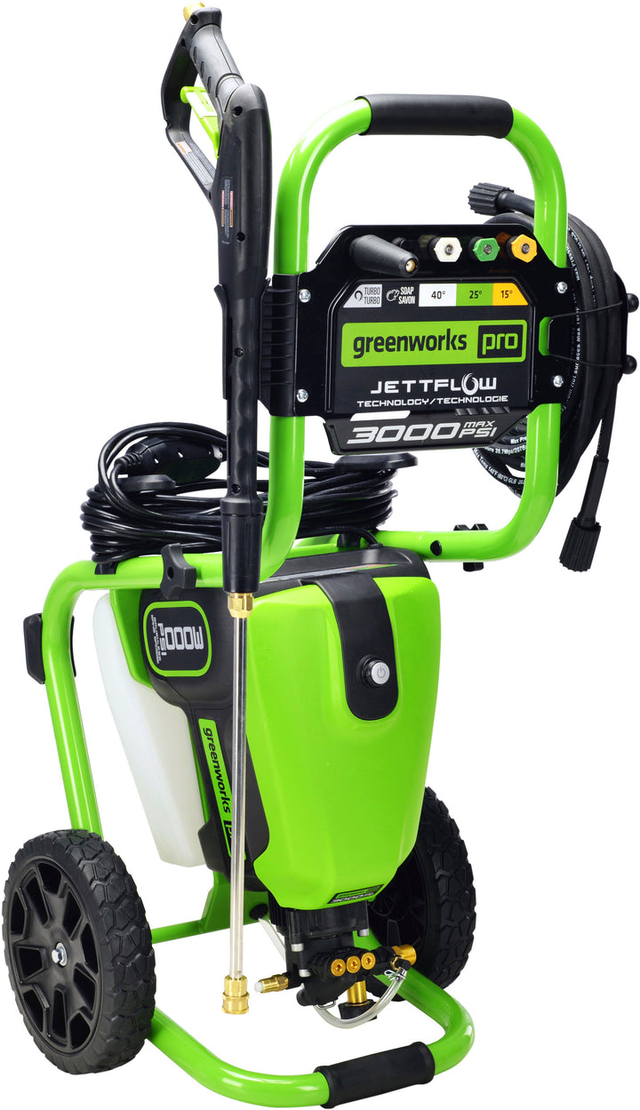 Greenworks - Pro  3000 PSI 2.0 GPM Cold Water Electric Pressure Washer - Green_4