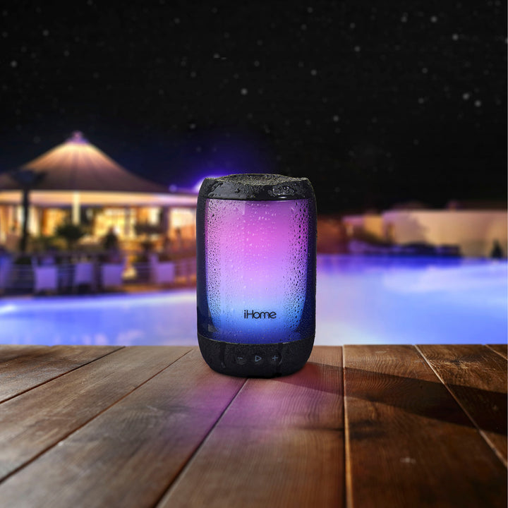 iHome - Rechargeable Waterproof Bluetooth Mini Speaker - Black_2